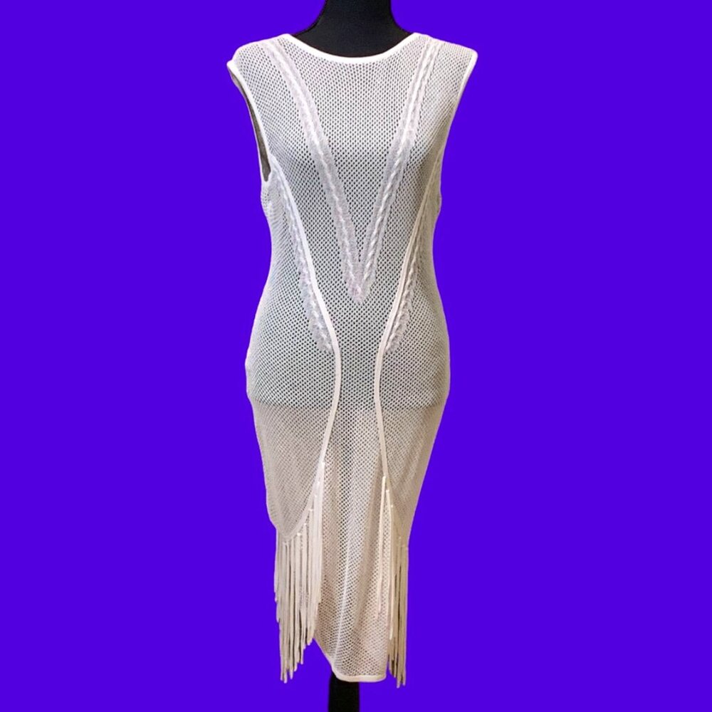 GUESS Crochet Cover Up Midi Dress